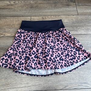 Offline Aerie Skort With Shorts Navy Blue Pink Leopard Tennis Golf Sz Medium